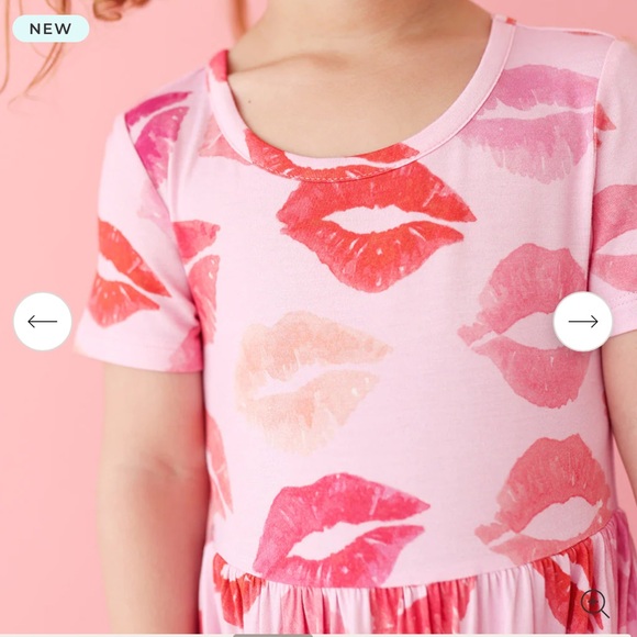 Posh Peanut Isabela Short Sleeve Ruffled Twirl Dress - Picture 4 of 14